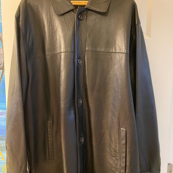NWT. Andrew Marc men’s XXL coat. Vintage 1990s. Beautiful black calfskin. - Picture 5 of 14